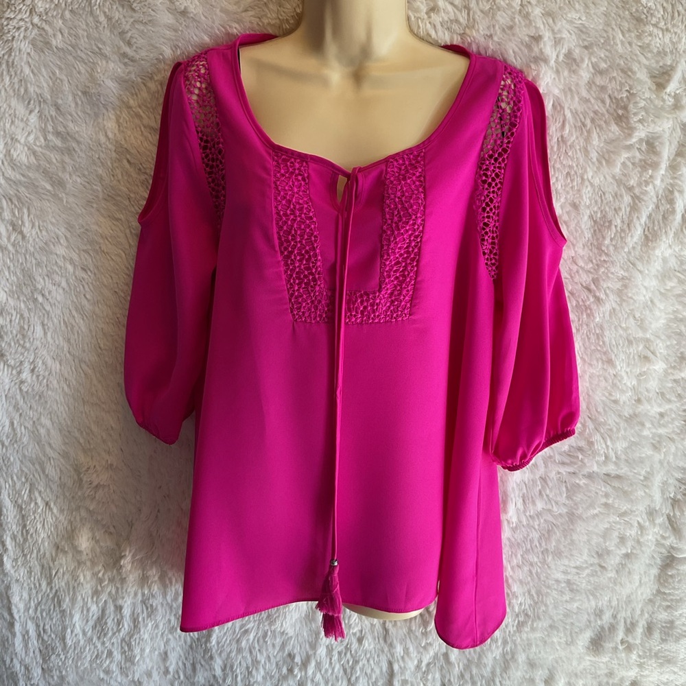 Gibson Latimer Top Fuchsia Size M